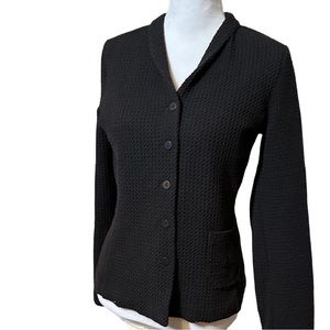 Eileen Fisher Charcoal Textured Blazer